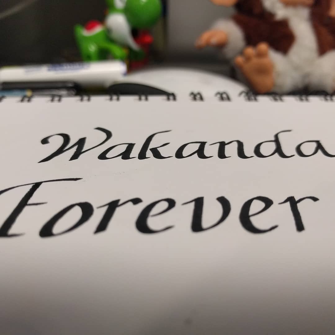 You know what it is. #leftycalligraphy