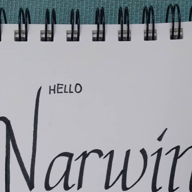 Super excited to be joining Dockyard as a UX Developer today! #leftycalligraphy #programmingcalligrapher