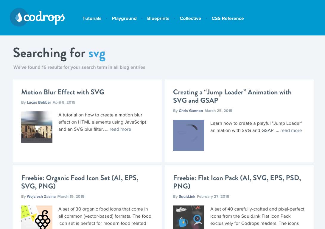 SVG Codrops Resource