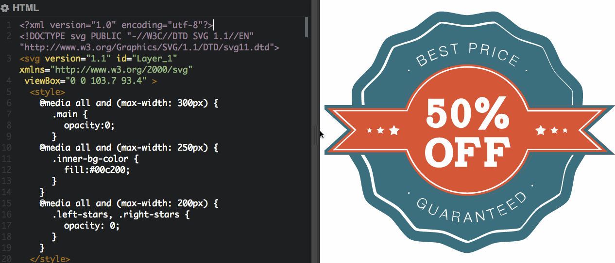 Adaptive SVG